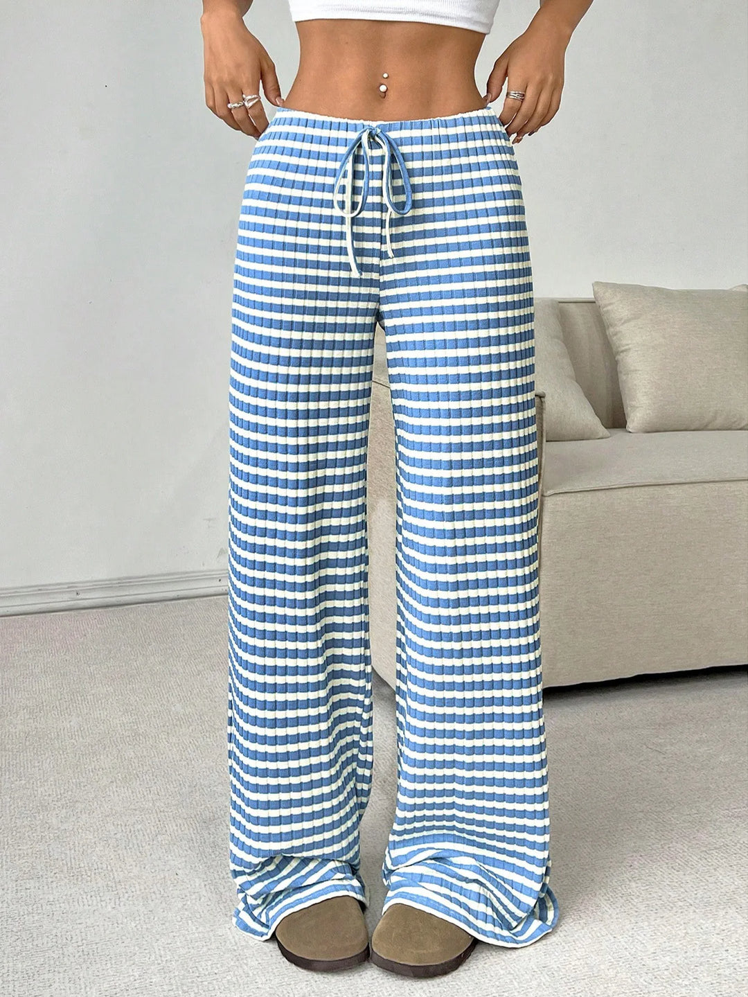 ARIA STRIPED TROUSERS