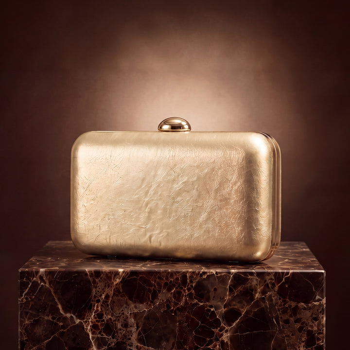 Serata Clutch Bag - Gold