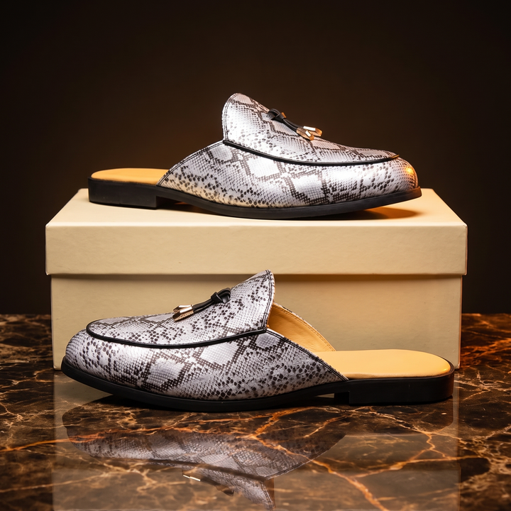Pitone Mule Loafers