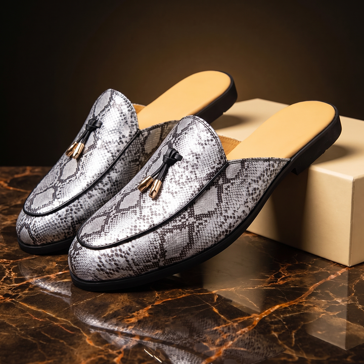 Pitone Mule Loafers