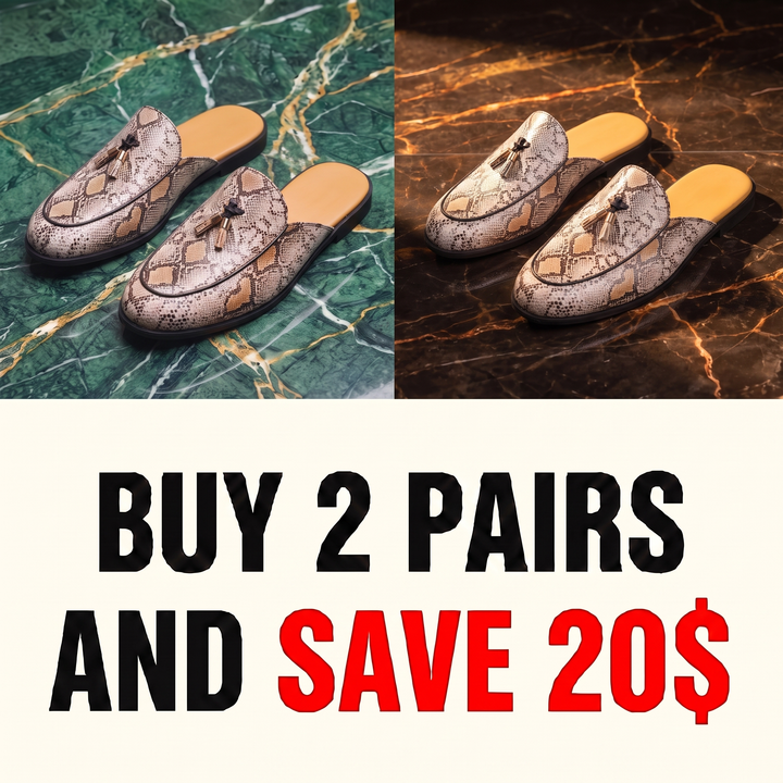 Pitone Mule Loafers