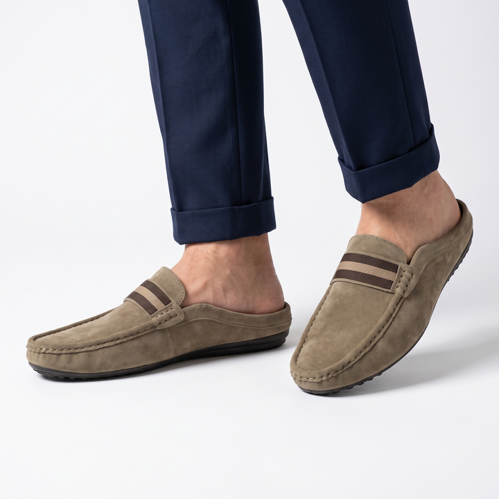 Ravello Loafer Mules Khaki model